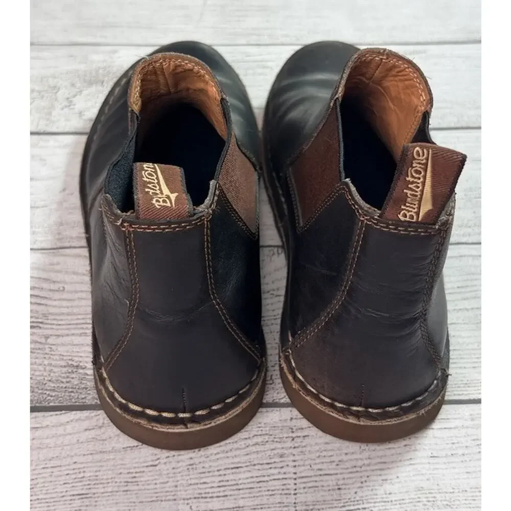 Blundstone Casual Series Mens Leather Chelsea Boots Crepe Sole Black Size 10